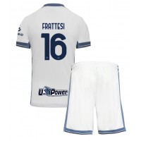 Maglie da calcio Inter Milan Davide Frattesi #16 Seconda Maglia Bambino 2024-25 Manica Corta (+ Pantaloni corti)